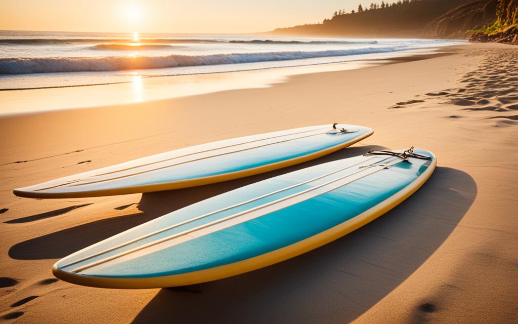 Holzbretter als erste Surfboards